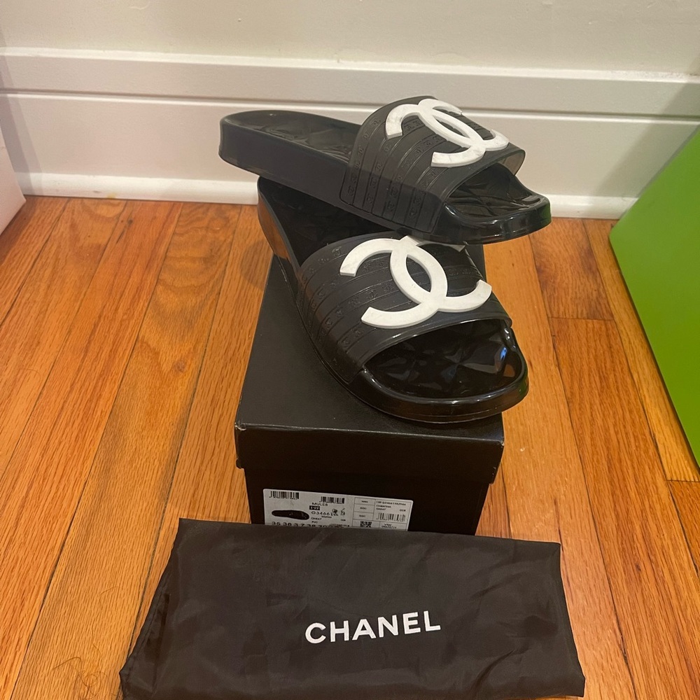 Chanel Mules Black Jelly